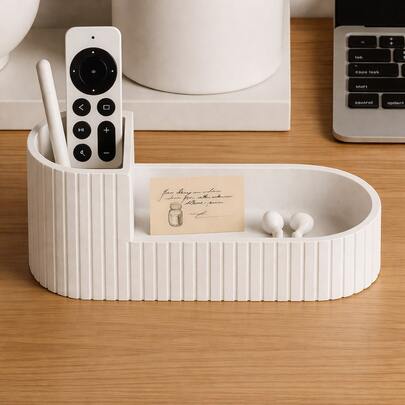 Organizador de mesa em varias cores, estiloso e  Minimalista  Porta-Canetas, Controle + Fones! lindo