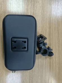 1个自行车/摩托车手机支架包 | 防水、防尘、ABS手柄安装、可拆卸设计、导航支架包、触屏导航手机包