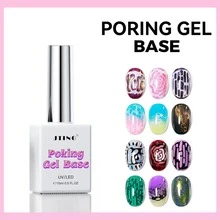 JTING Newest Arrival 5G Poke Gel White Black Color Poking Gel Polish With Poking Base Coat Lace Gel Nail Polish For Nail Art Nail Polish And Home Nails - Multicolor - View 8