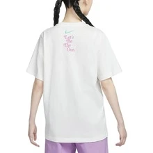 Nike Sportswear Classic Logo Short-Sleeve T-Shirt With Straight Shoulder Sleeve For Sporty And Casual Wear, Suitable For Running And Training - White - View 5