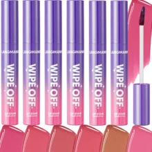 Lip Stain Face Mask, Wipe-Off Lip Tint, Waterproof, Non-Smudge, High Color Payoff, Long-Lasting Lip Tint Peel-Off Makeup, Matte Finish, All-Day Wear - 6 màu - Xem 1