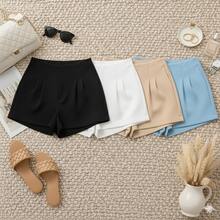 "Set Of 4 Tailored Shorts: The Secret To Chic Summer 2026" - Light Blue, White, Beige, and Black - View 1