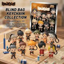Crunchyroll Móc khóa túi bí ẩn Haikyuu được cấp phép chính thức (1 chiếc) - Mô hình 3D bằng xốp, hộp bí ẩn, móc khóa túi hình, móc kéo khóa, phụ kiện ba lô, đồ chơi sưu tầm, quà tặng - Hinata Kageyama, Tsukishima Yamaguchi, Nishinoya Sugawara, Tanaka Daichi, Kuroo Kenma - Nhiều màu - Xem 8