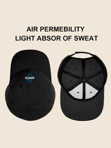 Brooklyn Skyline Pattern Printed Casual Sports Baseball Cap  Adjustable  Strap Dad Hat, Urban Cool Style, Premium  Blend, Perfect For Outdoor Activities, Great Gift Choice For Men & Women! - màu đen - Xem 4