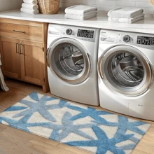 1 Stück Teppich mit Meereskreatur Muster, Kunstwoll-Matte - hochabsorbierend, leicht zu reinigen, geeignet für Heimdekoration, Bauernhaus, Eingangsbereich, Innenbereich, Raum, Küche, Esszimmer, kleines Büro/Homeoffice, Waschbecken, Waschküche, Fußmatte, Küchenmatte, rutschfeste Matte - Verschiedenfarbig - Übersicht 8