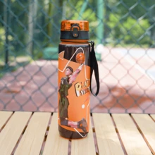 1pc 1000ml/32oz & 750ml/26oz Large Capacity 3D Printed Butterfly & Football Pattern Water Bottle, Straight Drinking Spout, Carry Strap For Convenient Portability, Suitable For Outdoor, Gym, Holiday & Birthday Gifts - Multicolor - View 13