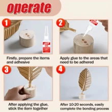 Quick-Drying Super Glue, Waterproof, Transparent, High Strength, Suitable For Machinery Repair, Industrial Instrument Assembly - Transparent Multipurpose Adhesive - View 8