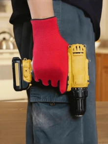 1/5/10 双装，重型多用途工作手套，丁腈涂层防切割，水钻纹理防滑，适用于园艺/机械/汽车维修，防撕裂透气内衬，工业级防护装备（男女通用） - 彩色 - 查看 3