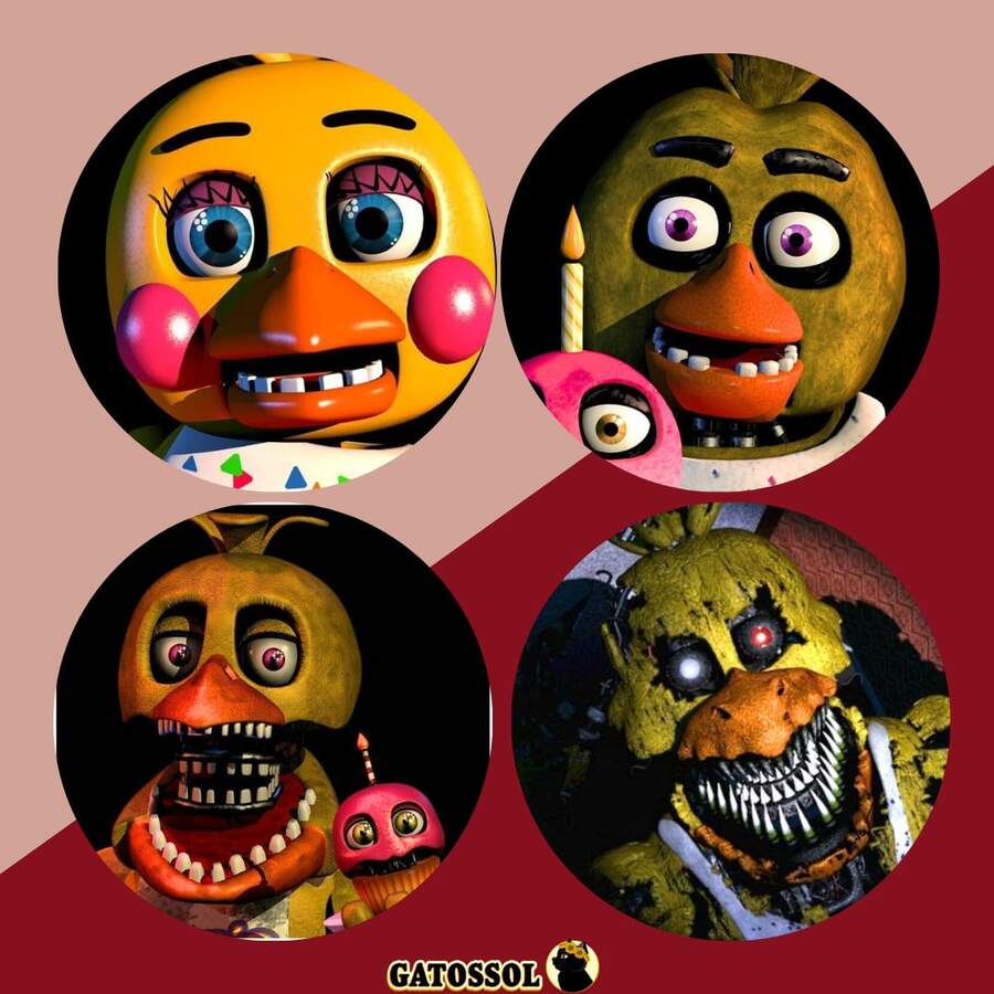 KIT With 4 FNAF Buttons - Buttons Buttons 4.5CM Brooch Anime GAME - Otaku Nerd Geek Button - Button - Button - Brooches - Button - Buttons - Butom - Botoms - Pin - Pins - Button - Bottom - Button Buttons - KIT 08 - View 1