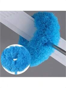 1pc Ultra-Fine Fiber Ceiling Fan Duster - Extendable Up To 12ft, Long Handle Design, Dust-Proof, Reusable, Machine Washable, Easy Cleaning, Professional High-Reach Duster, Household, Ceiling Fan Cleaning Supplies, Practical Home Goods - Multicolor - View 3