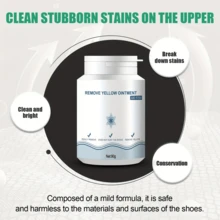 (Paquete de 2 botellas) Gel limpiador de zapatos: elimina eficazmente las manchas y el amarilleo, adecuado para zapatos de lona, ​​zapatillas deportivas y zapatos blancos, portátil y fácil de usar. - Gel limpiador de zapatos - Ver 4