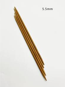 25cm Double-Pointed Knitting Needles 1 Set/Carbonized Bamboo Knitting Needles (4pcs) 2.0mm-2.25mm-2.5mm-2.75mm-3.0mm-3.25mm-3.5mm-3.75mm-4.0mm-4.5mm-5.0mm-5.5mm-6.0mm-6.5mm-7.0mm-8.0mm-9.0mm-10.0mm - Khaki - View 19