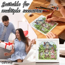 GDTME "Hobbies & Professions" Coloring Book, 24 Pages Of Thick, Non-Bleeding Interior Pages, Single-Sided Printing, Recommended For Beginners, 7.87*7.87 Inch, Clean And Clear Patterns, Perfect For Stress Relief, Valentine's Day Gifts, Adult Coloring Book, A Beautiful Music Festival, Small Gifts For Wedding Season, Friends' Drawing Sketchbook - 301 - View 8
