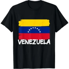 Cool VenezuelaS Flag T-Shirt - 黑色3 - 查看 1