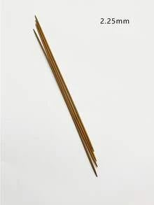 25cm Double-Pointed Knitting Needles 1 Set/Carbonized Bamboo Knitting Needles (4pcs) 2.0mm-2.25mm-2.5mm-2.75mm-3.0mm-3.25mm-3.5mm-3.75mm-4.0mm-4.5mm-5.0mm-5.5mm-6.0mm-6.5mm-7.0mm-8.0mm-9.0mm-10.0mm - Khaki - View 7