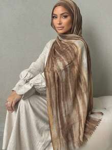 1pc Women's Casual Rayon Rainbow Headband, Fashionable Boho Carnival Ribbon Scarf, Suitable For Daily Wear - Colorful Scarf - View 7