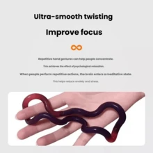 tangle Đồ chơi giảm căng thẳng Twist Toy đổi nhiệt độ chính hãng, đồ chơi giảm căng thẳng, đồ chơi rèn luyện sự tập trung cho ngón tay khi bị ADHD. - Đồ chơi xoắn và giảm áp - thay đổi nhiệt độ - khởi đầu mới - Xem 4