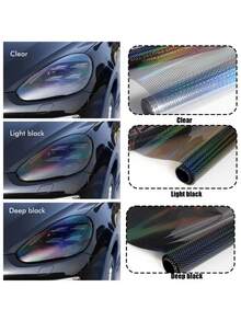 30x120cm Car Headlight Protective Film - Hexagonal Clear Anti-Scratch Auto Light Sticker Universal Fit Scratch Resistant Headlight Cover - A - View 4