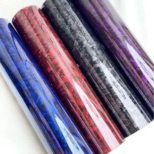 1 pièce Film de recouvrement de voiture en fibre de carbone forgée très vendu, film de changement de couleur de voiture ultra-brillant, rouge, bleu, violet, noir, argent, vert, multicolore arc-en-ciel en option, convient pour le film de voiture en fibre de carbone forgée DIY, autocollant de voiture personnalisé, recouvert de ruban vinyle, moto, scooter, film de changement de couleur de voiture, film de protection de changement de couleur de voiture modifiée, film de protection de voiture - Taille unique - Voir 3