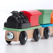 IKEA ILLABO 利樂寶火車 3 件組 磁吸連接自由裝卸 含 2 款火車頭 + 貨車 3 歲 + 兼容通用車軌 鍛煉邏輯思維玩具 - 彩色 - 查看 6