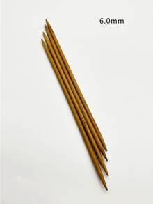 25cm Double-Pointed Knitting Needles 1 Set/Carbonized Bamboo Knitting Needles (4pcs) 2.0mm-2.25mm-2.5mm-2.75mm-3.0mm-3.25mm-3.5mm-3.75mm-4.0mm-4.5mm-5.0mm-5.5mm-6.0mm-6.5mm-7.0mm-8.0mm-9.0mm-10.0mm - Khaki - View 22