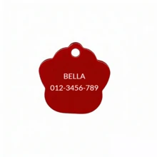 Custom Dog Tags Pendant, Personalised Cat Dog Puppy Pet ID Name Pendants, Collar Tag Pendant Pet Accessories Cat's Paw Shape Pendant, Prevention Of Accidental Loss Perfect Gift For Your Pet - Multicolor - View 28