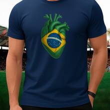 Brazil T-Shirt - New Release - Azul Marino - Ver 2