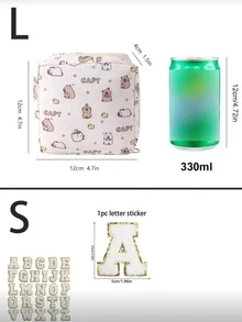 Large Capacity Sanitary Pad Storage Bag, Cartoon Pattern Sanitary Napkin Storage Pouch, Portable Menstrual Products Set, Multi-Functional Waterproof Storage Bag, Pad Storage Pouch, Tampon Bag, Women's Supplies Bag, Travel Storage Bag, Suitable For Storing Sanitary Pads, Lipsticks And Coins - Multicolor - View 4