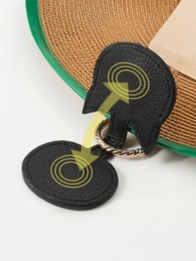 Clip magnético con forma de gato elegante y lindo, gancho de viaje, accesorio de almacenamiento portátil, dije para bolso de mujer, colgante de mochila de cuero PU. Se puede colgar en bolsos de hombro, bolsos cruzados o llaves para sujetar sombreros, gorras de béisbol, bufandas y tarjetas. Adecuado para la oficina, el transporte, las vacaciones, el camping, las compras, las fiestas y otras ocasiones. También es un regalo ideal para cumpleaños, San Valentín, Ramadán. - Multicolor - Ver 8