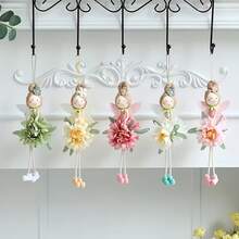 1pc New Spring Artificial Flower Angel Fairy Creative Pendant, Suitable For DIY Home, Holiday And Party Decoration. Applicable For Indoor And Outdoor Garden, Living Room. Ideal For New Year, Valentine's Day, Mother's Day, Easter, Wedding Decoration, And Also A Perfect Birthday Or Anniversary Gift. - Multicolor - View 1