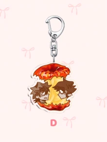 1个亚克力死神钥匙扣，罗迪/文森特/玛丽安动漫亚克力包包挂饰，辣妹风，吸血鬼饰品，锐舞派对礼物。日常包包配饰，包包挂饰，挂绳，钥匙扣。非常适合送给男朋友、女朋友、家人、医生、护士，也可作为派对礼物、手机装饰等等。 - 彩色 - 查看 6