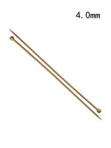 2 kim đan một đầu bằng tre, dài 35cm - Đầu thẳng, thích hợp cho người mới bắt đầu và các dự án sợi cồng kềnh - Màu cacbon hóa - Xem 21