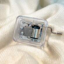 1 Pc Mini Hand Cranking Music Movement DIY Music Box Decorative Collectibles Music Available Cute Decoration Cranking Music Box Lovely Gift - Multicolor - View 2