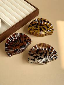 Leopard Shell Hair Clip, Personalized Hair Accessory, Women's Hair Decoration, Minimalist High-End, Suitable For Daily Life, Gatherings And Vacations, Best Gift For Friends And Family - Multicolor - View 7