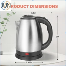 Hervidor de agua eléctrico de 2 litros,Hervidor Eléctrico de Acero Inoxidable  Protección contra Ebullición en Seco y Función de Agua Caliente Instantánea para Café - Multicolor - Ver 6