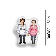 1 Personalized Pillow - Customized Face, Hoodie. Unique And Breathable, Suitable For Her, Him, It, Boyfriend, Girlfriend, Dad, Mom, Family, Friends, Anniversary, Mother's Day, Birthday, Valentine's Day, Christmas, Halloween, Graduation Ceremony, Father's Day, Wedding, Housewife, Sofa, Bed, Car, Tea Room, Bedroom, Bathroom, Living Room, Dining Room - Multicolor - View 11