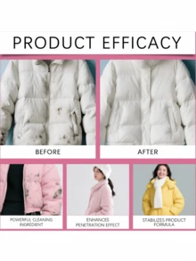 Dry Cleaning Detergent, Foam Cleaner For Down Jackets, Waterless Dry Cleaning, Removes Oil And Stains, Penetrating Clothing Cleaning Agent - Multicolor - View 4