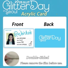 Ill-IT 卡、身份证、Glitterday 周边卡、Kpop 粉丝周边商品、元熙、Iroha、Moka、珉周卡、卡片、收藏卡、蓝白卡片、可收纳于卡套、生日礼物、派对礼品 - 彩色 - 查看 16