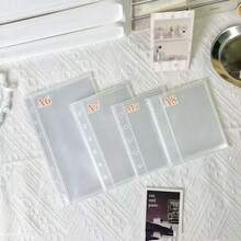 1 chiếc bìa đựng tài liệu trong suốt bằng kim loại màu vàng hồng nhiều màu A6/A7/A8/M5, bìa đựng tài liệu rời A6, giấy thay thế, album dán, sách dán trong suốt, sổ niêm phong, sách dán, túi đựng ảnh, có thể dùng làm album ảnh, sổ kế hoạch, nhật ký, sổ tay, đồ dùng văn phòng và trường học. - Nhiều màu - Xem 9