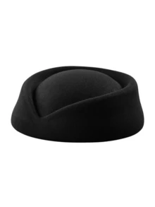 Hepburn-Style Black Beret, French-Style High-End Hat, Flight Attendant Uniform Hat, Vintage Hat, New Arrival.