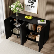 Storage Cabinets - Black - View 2