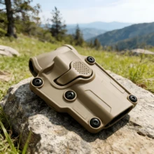 1pc Outdoor Hunting Right Hand Protective Holster, PP Material, Universal Fit With Quick Release Function, Suitable For G17, P320, 1911 And Other Models, 4 Colors Available: Transparent, Military Green, Black, Sand - Multicolor - View 14