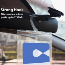 2/4 Pcs Disabled Parking Sign Bracket, Ultra-Transparent Disabled Parking Permit Sign Protective Bracket Cover With Large Hook Protective Bag - Multicolor - View 8