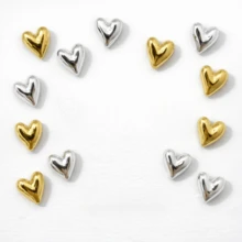 6/12/15pcs Gold & Silver Heart Shaped Magnets - Cute Decorative Fridge Magnets For Kitchen, Office, Whiteboard, Locker, Dishwasher, Great For Christmas, Valentine's Day, Thanksgiving, Mother's Day, Graduation Gifts - Multicolor - View 11