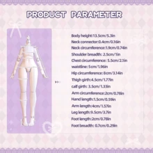 1 mô hình búp bê MJD thuộc dòng Creators' Essence | Bao gồm giá đỡ trưng bày | Mô hình búp bê khớp nối ngẫu nhiên | Quà tặng Ngày Valentine, Lễ Phục Sinh, Năm Mới - Nhiều màu - Xem 3