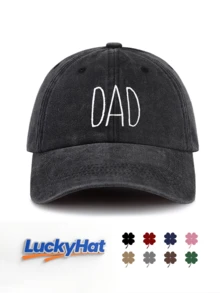 两件套“妈妈&爸爸”刺绣水洗棒球帽，情人节送给他/她的礼物，经典休闲时尚复古款，柔软吸汗带，尺寸可调节，轻便百搭，复古老爹帽，适合户外运动、日常佩戴、派对、度假、海滩等场合，是送给家人和朋友的完美礼物。