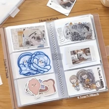 3-Inch 84/120/240 Card Slot Photo Album - Portable Transparent Plastic Wedding Album, Suitable For Celebrity Cards, Movie Tickets, Mailing Cards, Wedding Album And Home Decor, [300 Scenes Available]