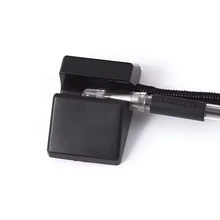 Bolígrafo de Escritorio Premium con Base Fija Antideslizante y Dije Decorativo, Diseño Moderno, Elegante y Ergonómico, Escritura Suave, Fluida y Precisa para Uso Diario, Ideal para Oficina, Hogar, Recepción o Estudio, Disponible en Sofisticado Color Negro y Azul - Negro - Ver 2