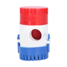 Bomba de sentina eléctrica sumergible DC semiautomática, 12V/24V, flujo 350/500/750/1100GPH, carcasa ABS resistente a impactos, eje inoxidable anticorrosivo, filtro con cierre fácil limpieza, diseño ergonómico, eficiente, baja corriente y ruido, uso prolongado, aplicaciones: drenaje, análisis agua marina, tratamiento aguas residuales, purificación, acuicultura, riego, limpieza superficies, industrias: medioambiental, médica, naval, pesca, industrial, agrícola, doméstica. - Rojo - Ver 7