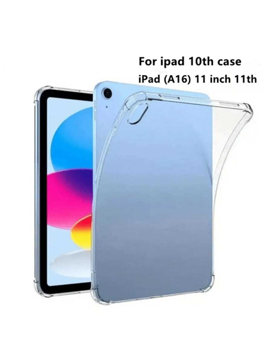 1 chiếc ốp lưng trong suốt dày chống rơi cho iPad (A16) thế hệ thứ 11 (mẫu 2025) / máy tính bảng Apple thế hệ thứ 10, mặt lưng trong suốt, có thể tự tùy chỉnh. - Trong sáng - Xem 1